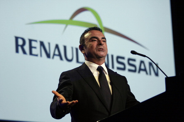 -Carlos Ghosn, président de l'Alliance Renault-Nissan, prononce un discours devant le Congrès mondial de l'Automobile 2012 au Detroit Marriott du Renaissance Center. Photo par Bill Pugliano / Getty Images.