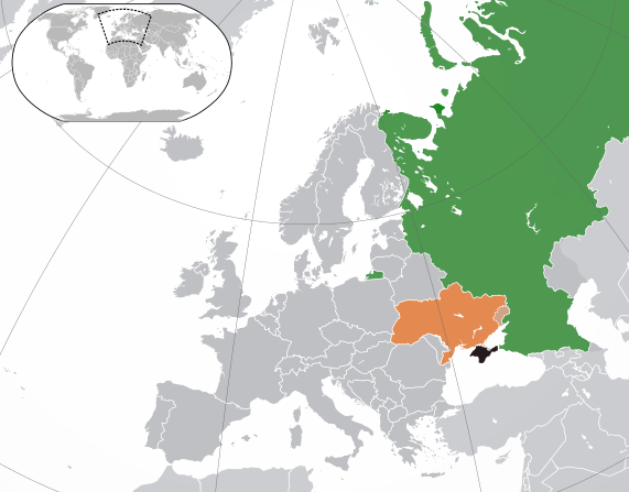 -Localisation de l’Ukraine en Europe. Wikipédia de Nicolas Sidorov .