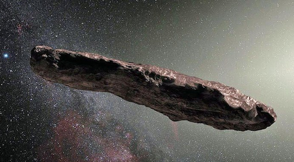 L'astéroïde Oumuamua est-il envoyé par les extraterrestres? (Capture d’écran Tweeter@perspectivesm)