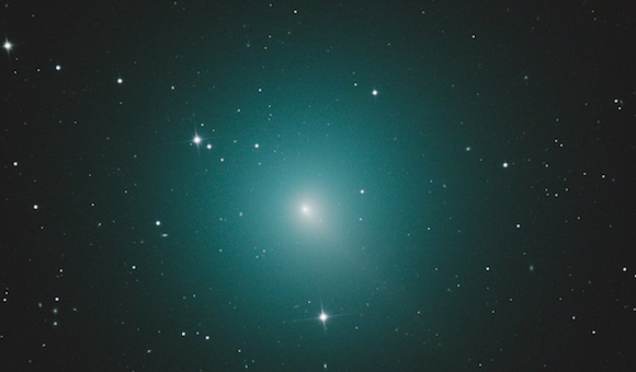 La comète 46P/Wirtanen, passera dans notre ciel le 16 et 17 décembre 2018. (Capture d’écran Twitter@astropierre)
