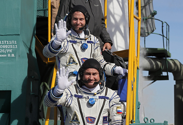 -L'échec du lancement d'une fusée Soyouz avait vu ses deux occupants, Nick Hague et Alexeï Ovitchinine, être contraints à un retour sur Terre agité. Photo YURI KOCHETKOV / AFP / Getty Images.