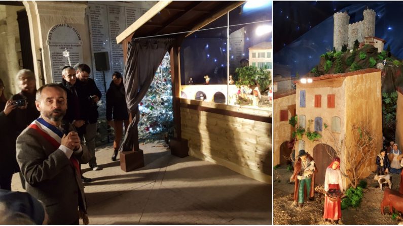Le tribunal administratif de Montpellier a ordonné à la commune de Béziers de déplacer la crèche de Noël installée dans la cour d’honneur de l’hôtel de ville sous peine d’une astreinte de 2000 euros par jour de retard. Crédit : capture d'écran Twitter - @RobertMenardFR.