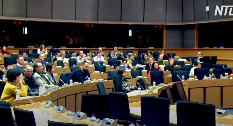 L'auditoire au Parlement européen NTD