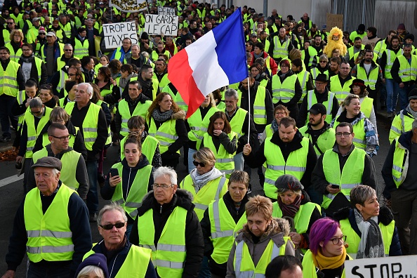 Rassemblement des  "Gilets jaunes" dans le Sud de la France.   (Photo : XAVIER LEOTY/AFP/Getty Images)