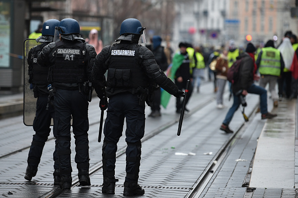 "Gilets jaunes" Strasbourg Act 9.     (Photo : PATRICK HERTZOG/AFP/Getty Images)