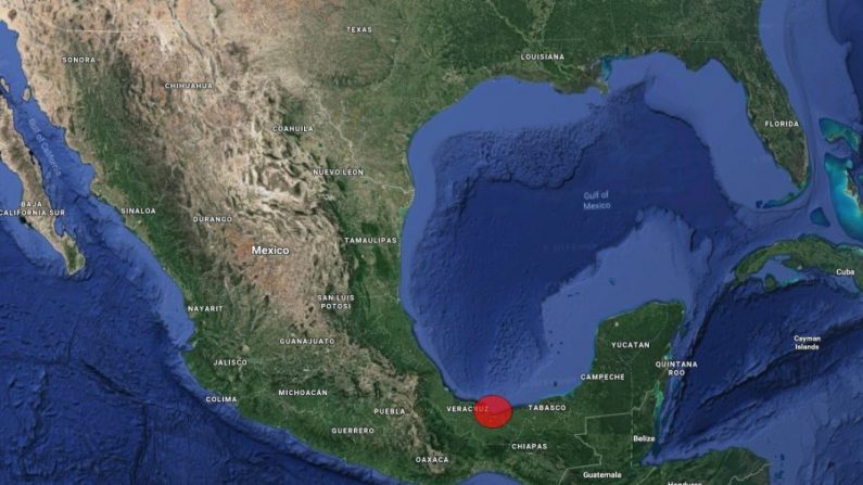 La ville de Coatzacoalcos au Mexique est indiquée sur une carte. (Capture d'écran/Googlemaps)
