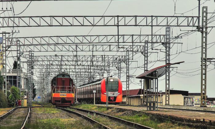 Illustration montrant des trains à un endroit indéterminé en Russie. (Pixabay)