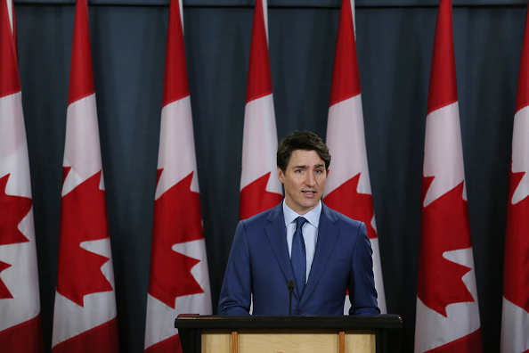 Le Premier ministre du Canada, Justin Trudeau, assiste à une conférence de presse le 7 mars 2019 à Ottawa, au Canada.(Photo : Dave Chan/Getty Images)