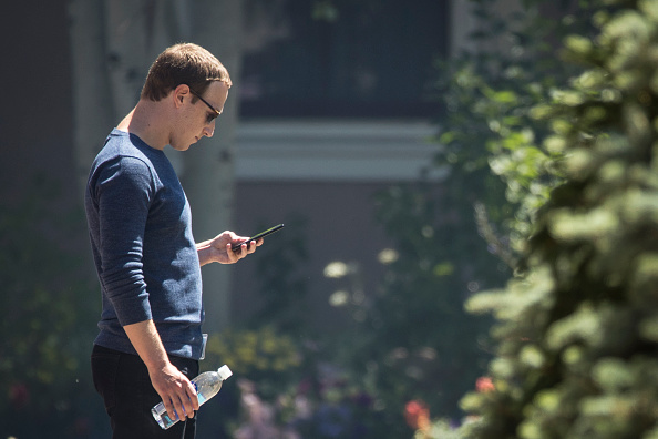 Mark Zuckerberg, directeur général de Facebook. (Photo : Drew Angerer/Getty Images)