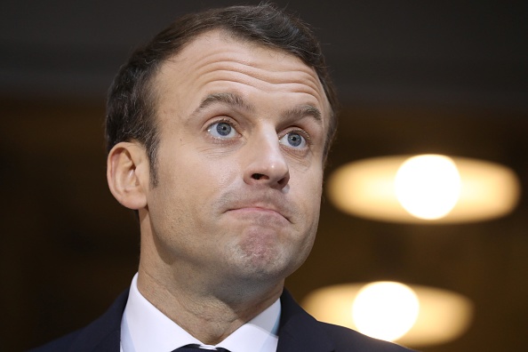 Le Président Emmanuel Macron. (Photo : LUDOVIC MARIN/AFP/Getty Images.)