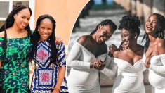 3 sœurs qui sont enceintes en même temps par hasard font une séance photos