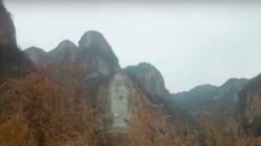 La plus grande statue mondiale de Guanyin minutieusement sculptée dans une falaise est démolie par le régime chinois
