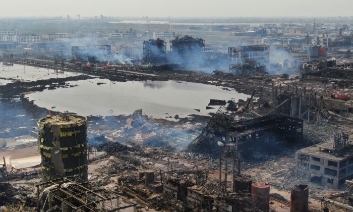 Chine: des employés ont très probablement été vaporisés lors de l'explosion d'une usine de produits chimiques