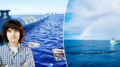 Un Néerlandais invente un système pour nettoyer le plastique de l’océan – il affirme pouvoir retirer la moitié du plastique des océans en 5 ans