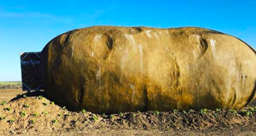 Une maison géante pesant six tonnes, en forme de pomme de terre (Idaho Potato Commission / Famous Idaho Potatoes)