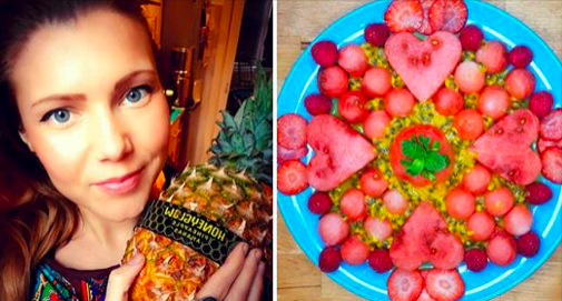 Polina Petruk, 18 février 2019 ; un plateau de fruits préparé pour célébrer la Saint-Valentin le 14 février 2019. (Gracieuseté de Polina Petruk)
