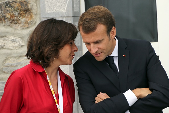 Carole Delga, à côté du président Emmanuel Macron (BOB EDME/AFP/Getty Images)