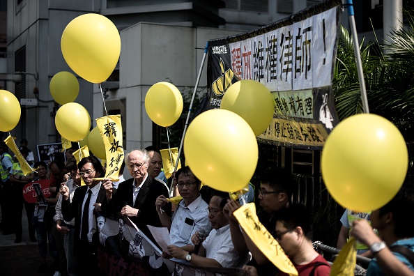 -Plus de 200 militants légaux ont été pris pour cibles par la police en Chine continentale depuis juillet 9 mars 2015 selon Amnesty International. Photo PHILIPPE LOPEZ / AFP / Getty Images.