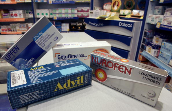 Ces produits sont tous à base d'ibuprofen (JACK GUEZ/AFP/Getty Images)