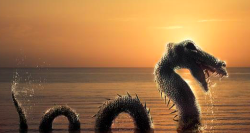 Dessin du monstre du Loch Ness. (Shutterstock*)
