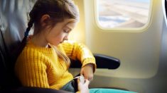 Un steward aide une petite fille diabétique aux prises avec une crise de panique en vol