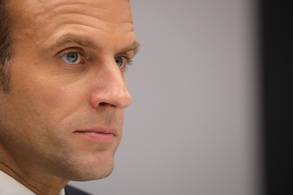 Le président Emmanuel Macron. (Photo : LUDOVIC MARIN/AFP/Getty Images)