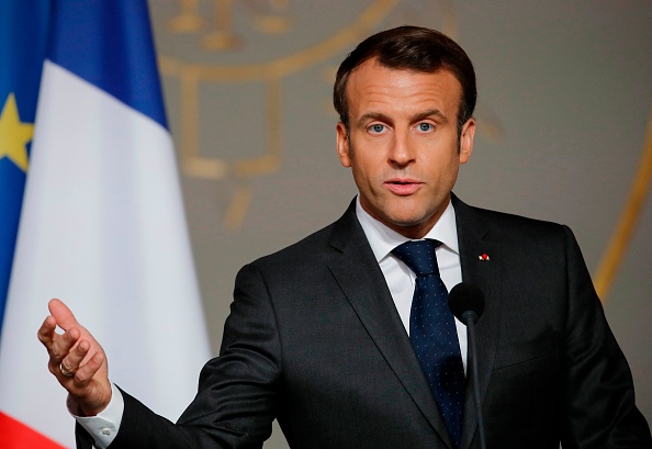 Le président Emmanuel Macron.   (Photo : CHRISTOPHE ENA/AFP/Getty Images)