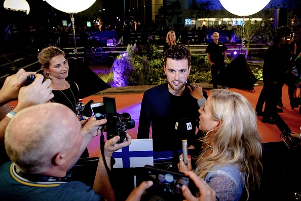 -L'auteur-compositeur-interprète Duncan Laurence a remporté le concours de L’Eurovision, il représente les Pays-Bas avec la chanson "Arcade". Le 19mai 2019. Photo SANDER KONING/AFP/Getty Images.