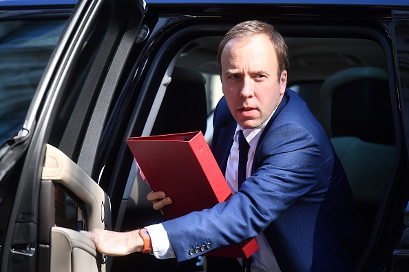 Le ministre britannique à la Santé et aux Affaires sociales, Matt Hancock, assiste à la réunion hebdomadaire du Cabinet au 10 Downing Street à Londres, le 21 mai 2019. (Photo : DANIEL LEAL-OLIVAS/AFP/Getty Images)