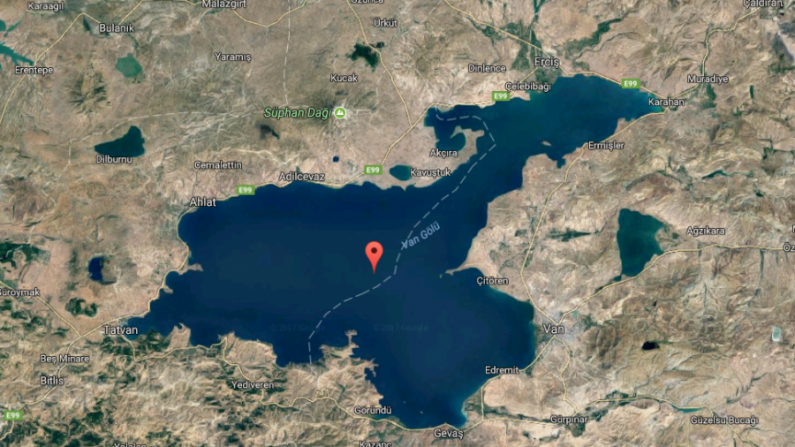 Lac Van, Turquie. (Capture d'écran via Google Maps)