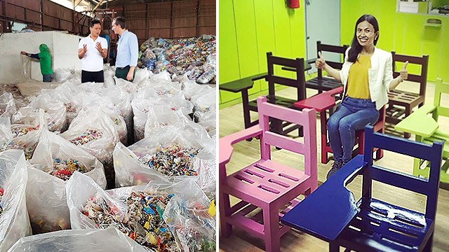 Photo de gauche : Facebook | Winder Recycling Company - Photo de droite : Instagram | vina_araneta)