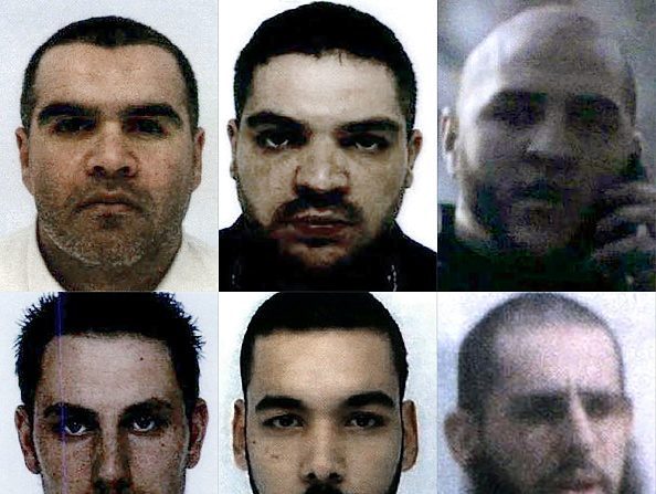 Six des onze ressortissants français ayant été reconnus coupables d'avoir appartenu à l'État islamique (EI) et condamnés à mort en Irak. Crédit : AFP/Getty Images.