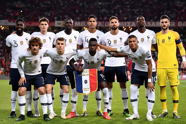 Les Bleus lors du match qualificatif pour l’Euro-2020 à Konya le 8 juin 2019. (FRANCK FIFE/AFP/Getty Images)