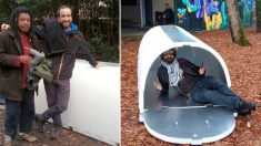 Paris : un ingénieur invente des abris igloo qui retiennent la chaleur corporelle pendant l’hiver pour les sans-abri