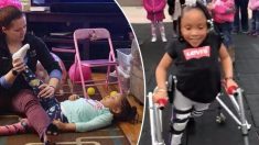 Les médecins ont dit qu’une petite fille atteinte de spina-bifida ne marcherait jamais, mais elle leur prouve qu’ils se trompent tous