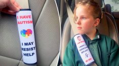 Une maman publie une photo de la ceinture de sécurité de sa fille qui a des besoins spéciaux – et elle devient super virale sur Facebook