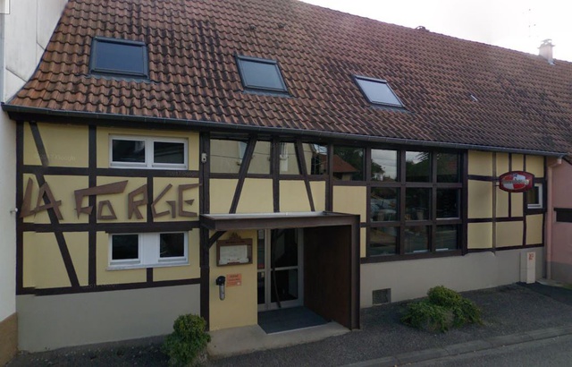 Vue du restaurant La Forge, à Gambsheim. Crédit : Google Maps.