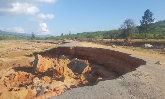 Le cyclone Idai a laissé une traînée de désolation dans le district de Chimanimani, au Zimbabwe, en mars 2019. (Avec l’aimable autorisation de Kenneth Matimaire)