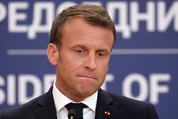 Le président Emmanuel Macron. (Photo : LUDOVIC MARIN/AFP/Getty Images)