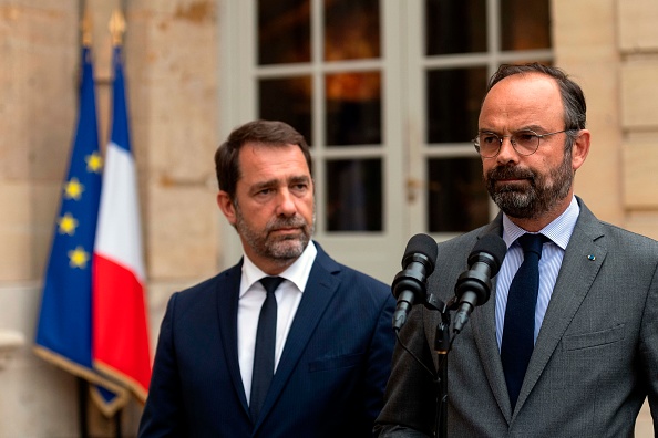  Le Premier ministre Édouard Philippe  et le ministre de l'Intérieur Christophe Castaner.  (Photo : Lionel BONAVENTURE / AFP)        