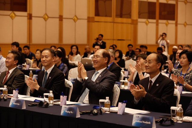 Délégation chinoise lors de la visite du Secretaire General Kitack Lim au Forum China Maritime en 2018 (Photo d'illustration/FlickR)