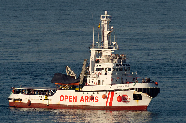 Le navire de l'ONG espagnole Proactiva Open Arms.  (Photo : JORGE GUERRERO/AFP/Getty Images)