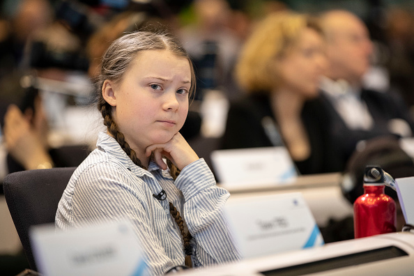 Greta Thunberg lors d'une conférence en Belgique, le 21 février 2019.  (Maja Hitij/Getty Images)