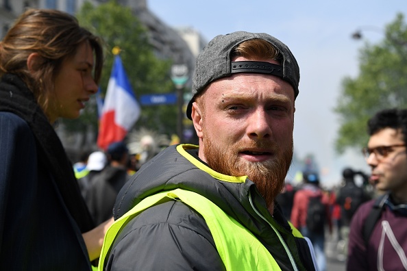 Maxime Nicolle, alias Fly Rider, figure emblématique des "Gilets jaunes". (Photo : ALAIN JOCARD/AFP/Getty Images)
