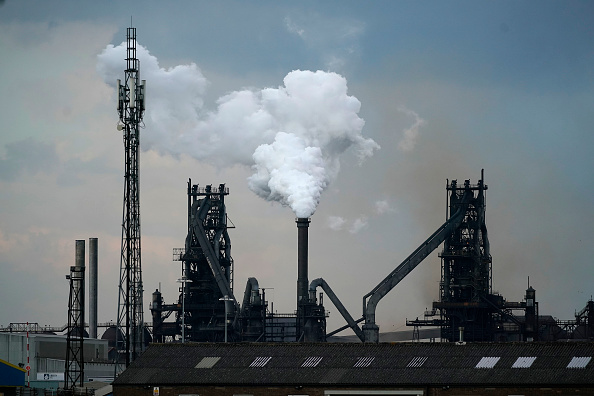 
L'usine Scunthorpe de British Steel, qui a été forcée à la liquidation le 22 mai 2019 à Scunthorpe, en Angleterre. (Photo : Christopher Furlong/Getty Images)