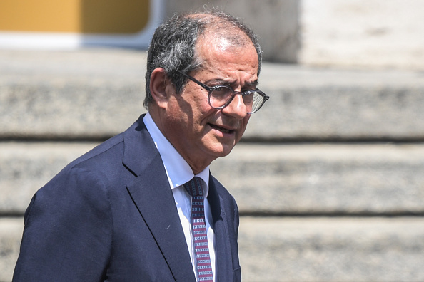 Le ministre italien de l'Economie, Giovanni Tria, le 12 juillet 2019 à Milan.(Photo : MIGUEL MEDINA/AFP/Getty Images)