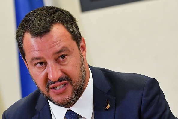 Le ministre italien de l'Intérieur, Matteo Salvini. (Photo : ANDREAS SOLARO/AFP/Getty Images)