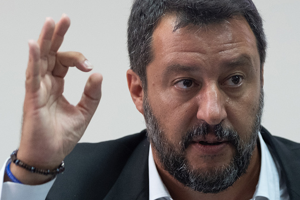 Matteo Salvini, ministre de l'Intérieur italien. (Photo : ELIANO IMPERATO/AFP/Getty Images)