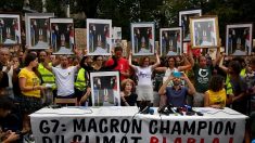 G7/climat: à Bayonne, une « marche des portraits » de Macron décrochés des mairies