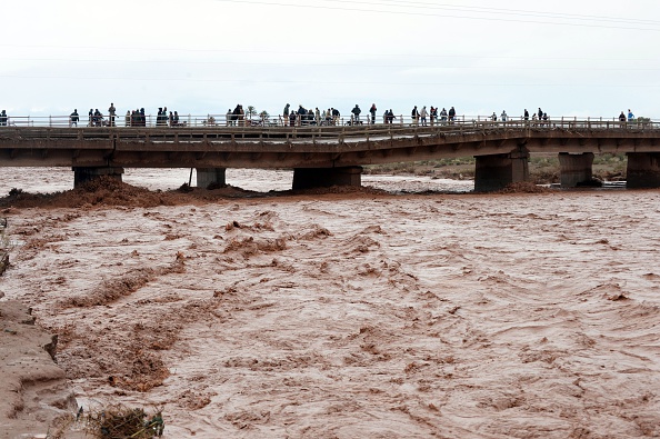 Inondation dans le sud du Maroc.  (Photo : FADEL SENNA/AFP/Getty Images)